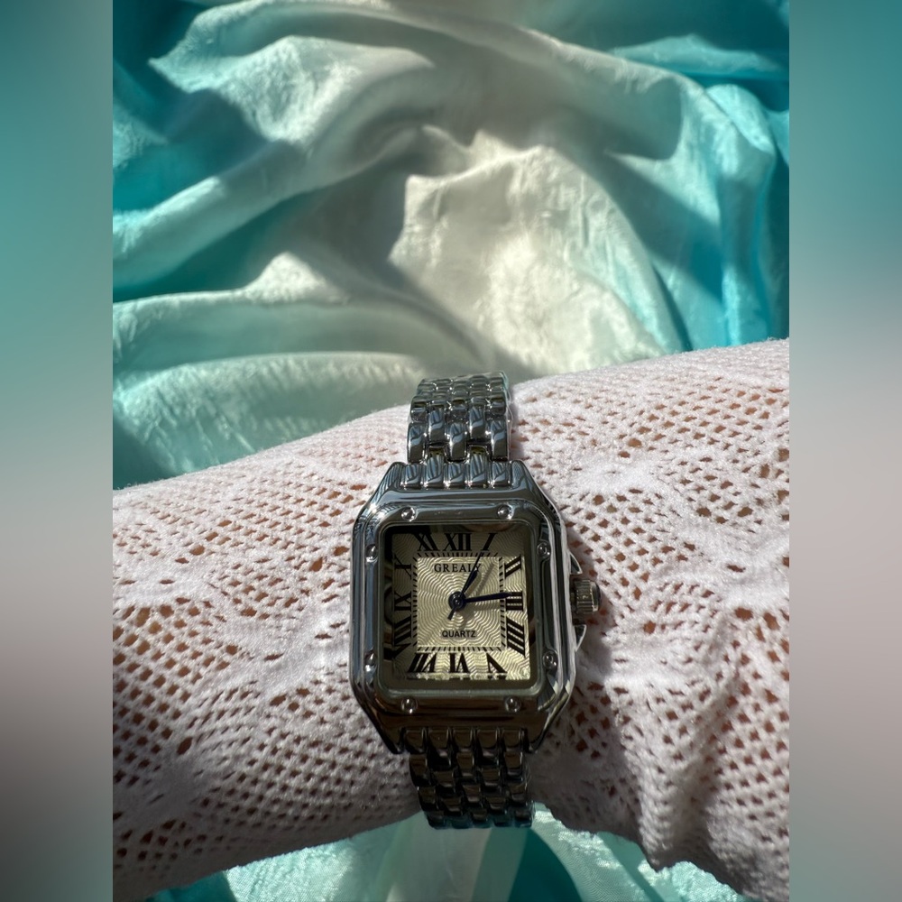 Panthere Classic Rectangle Stainless Steel Silver - Picture 15 of 15